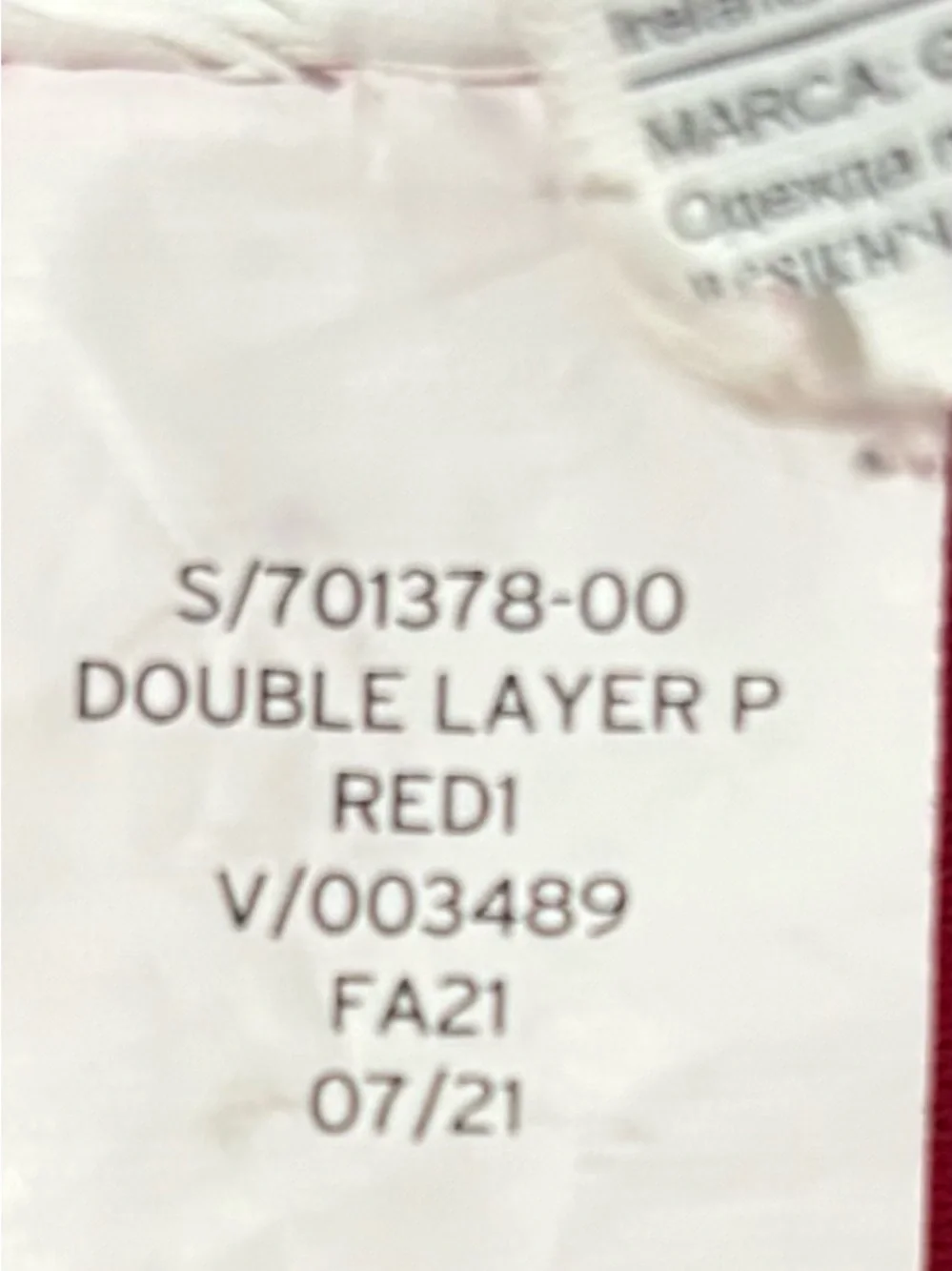 Yeezy Gap / Kayne West Red double layered hoodie size kids Large